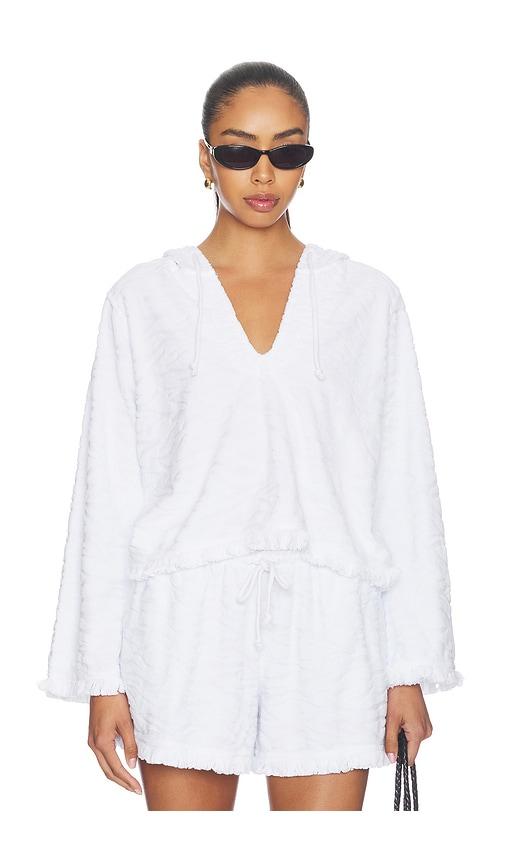 bobi pullover hoodie in white. - size l (also in xs, s, m, xl)