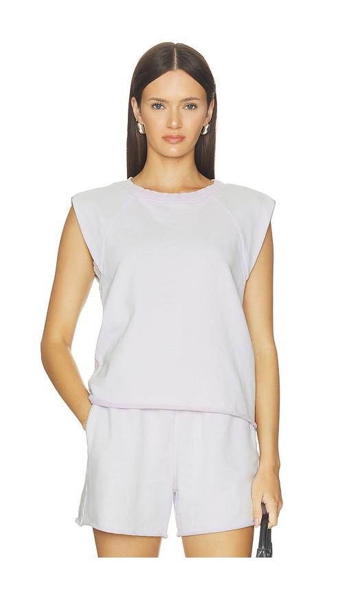 bobi raglan muscle tank top in lavender. - size l (also in xs, s, m, xl)