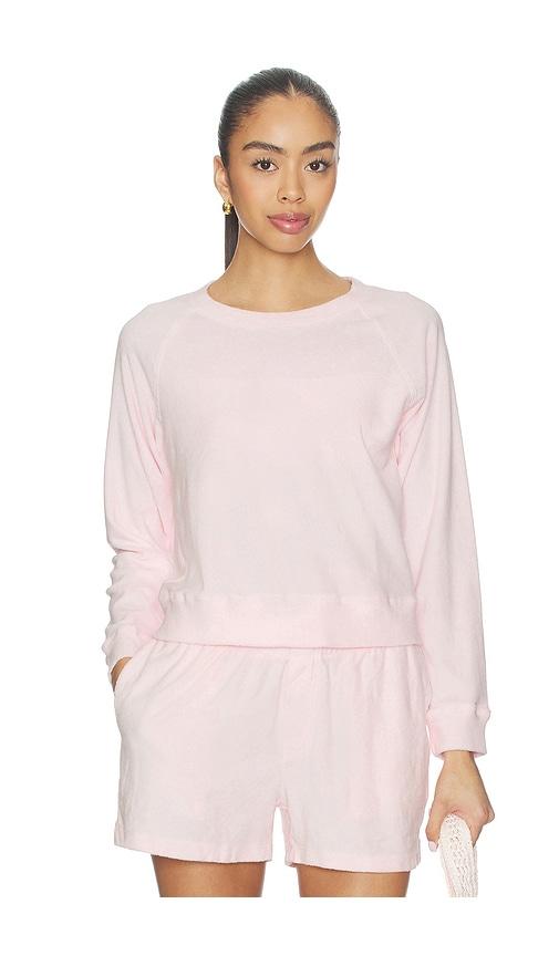 bobi raglan pullover in pink. - size s (also in xs)
