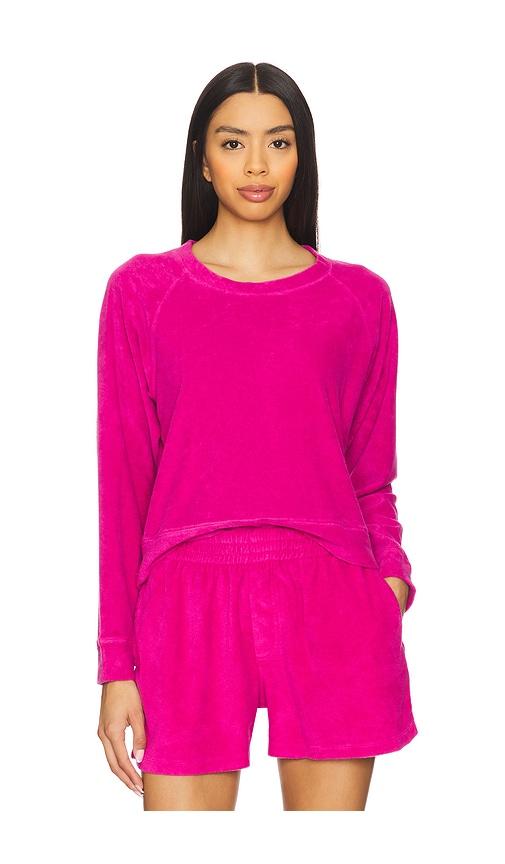bobi terry top in fuchsia. - size m (also in s)