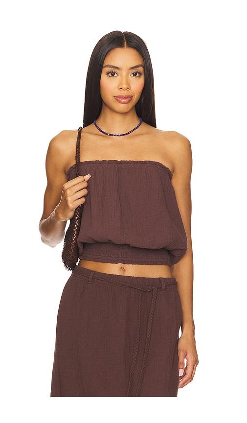 bobi top in brown. - size l (also in s)