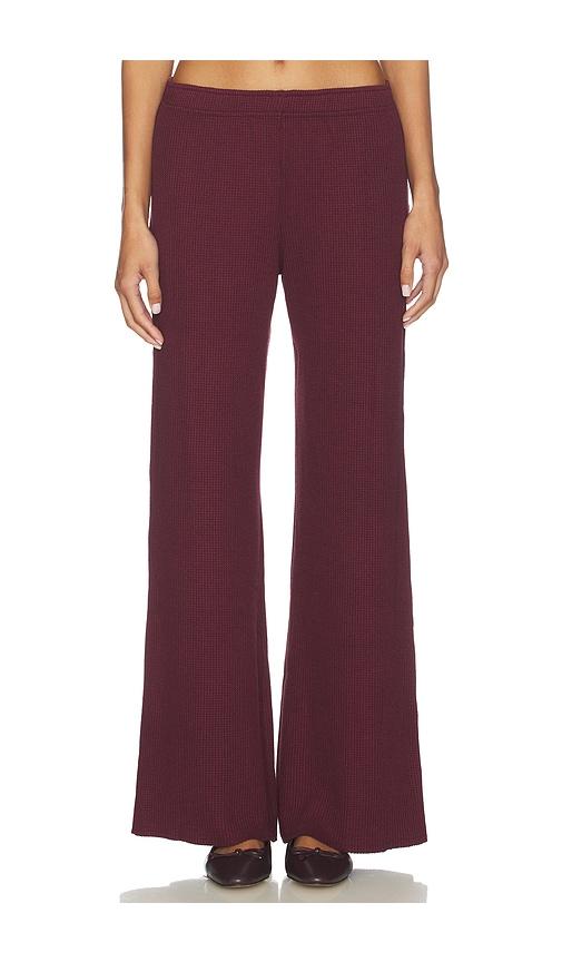 bobi wide leg drawstring pant in purple. - size s (also in xs)