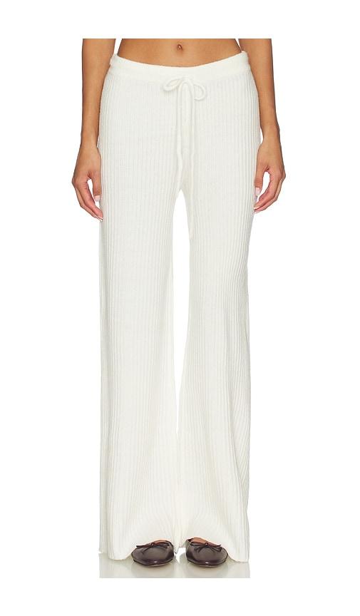 bobi wide leg pant in cream. - size m (also in s, xl, xs)