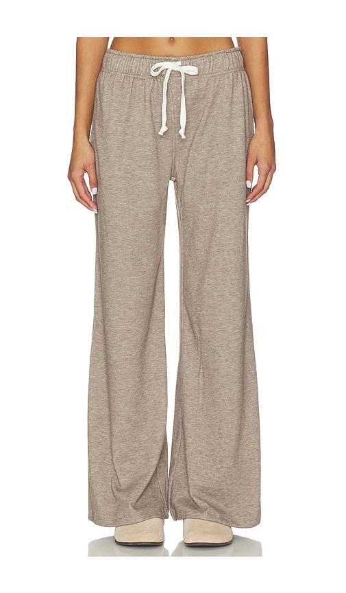 bobi wide leg pant in taupe. - size m (also in xs, s)
