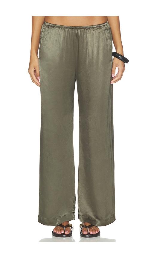 bobi wide leg pants in sage. - size l (also in s, m, xl)