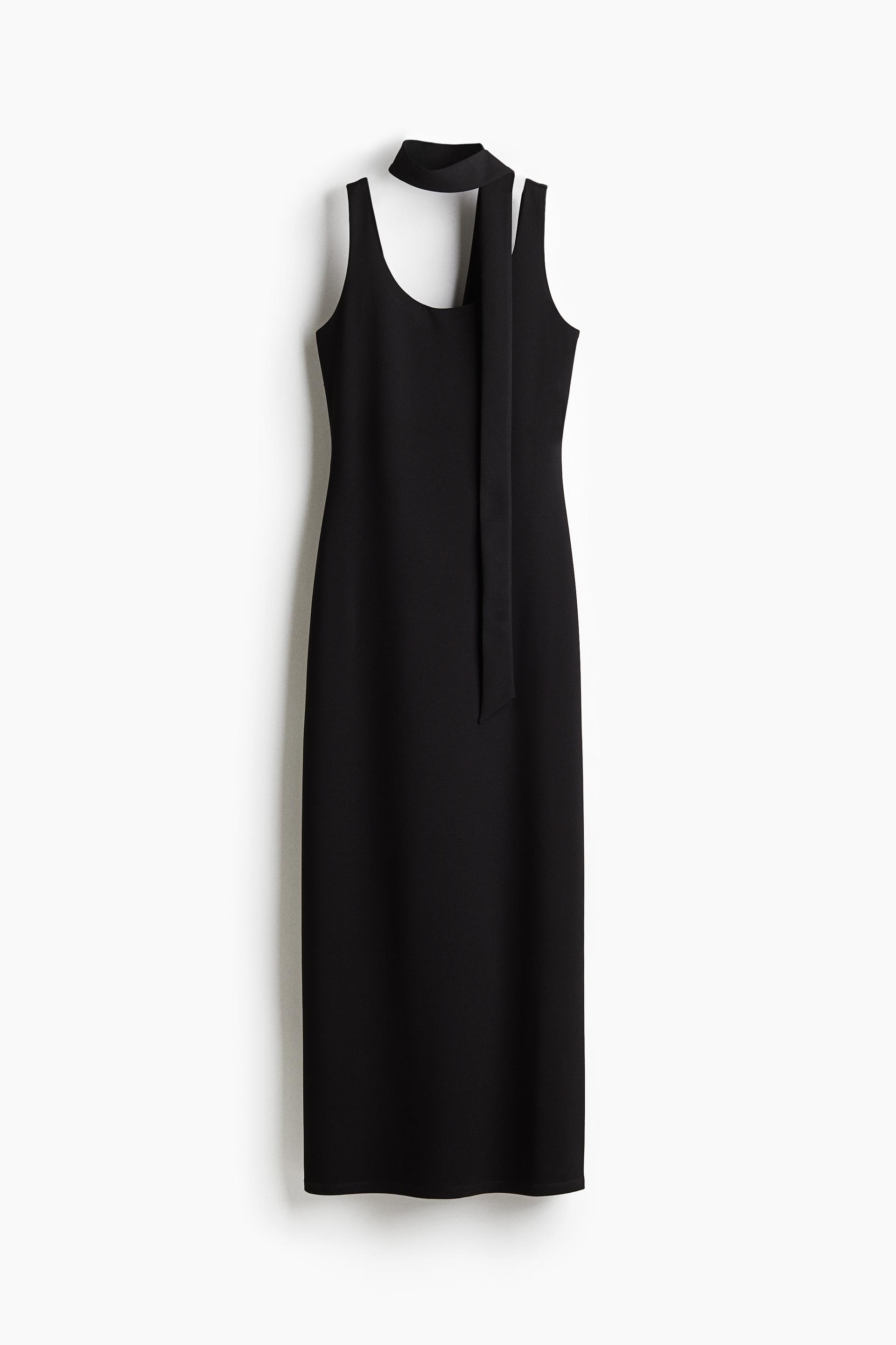 bodycon dress with scarf