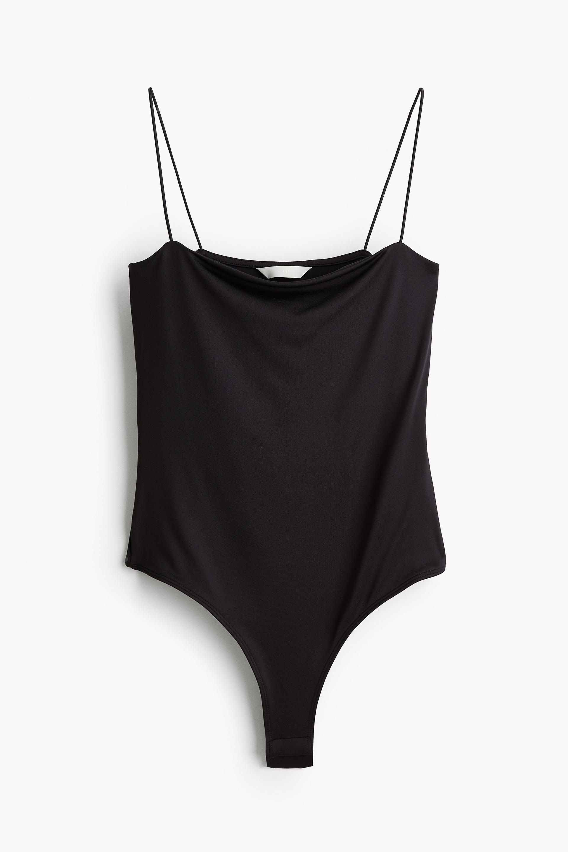 bodysuit with extra-narrow shoulder straps