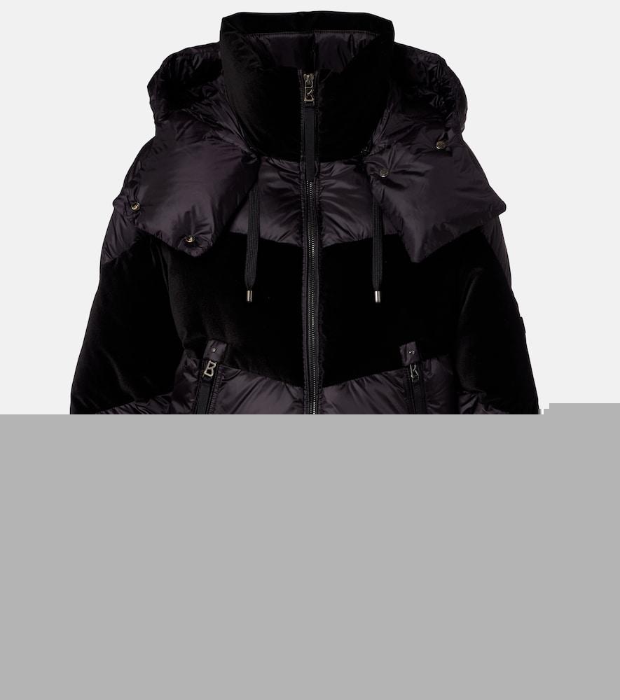 bogner cathy velvet-trimmed down jacket