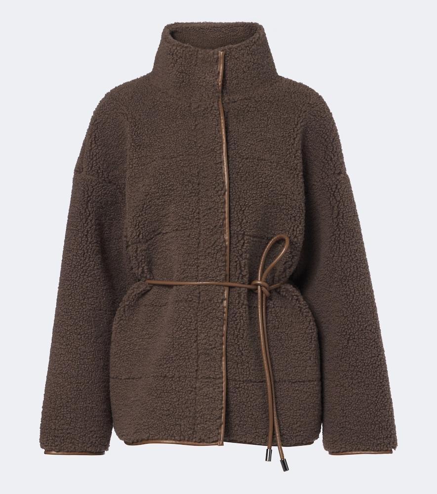 bogner kimberly belted teddy jacket