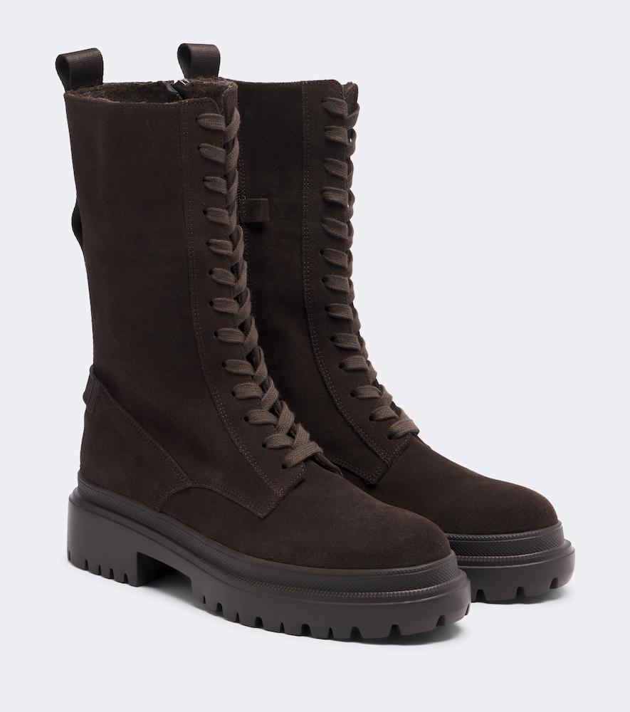 bogner riga suede lace-up boots