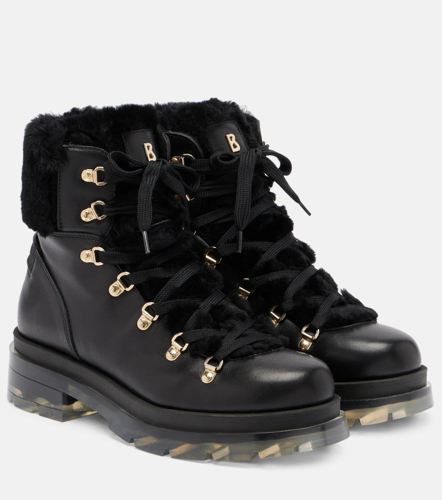 bogner swansea shearling-lined leather ankle boots