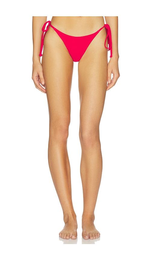 bond eye addison bikini bottom in red. - size m/l (also in xs/s)