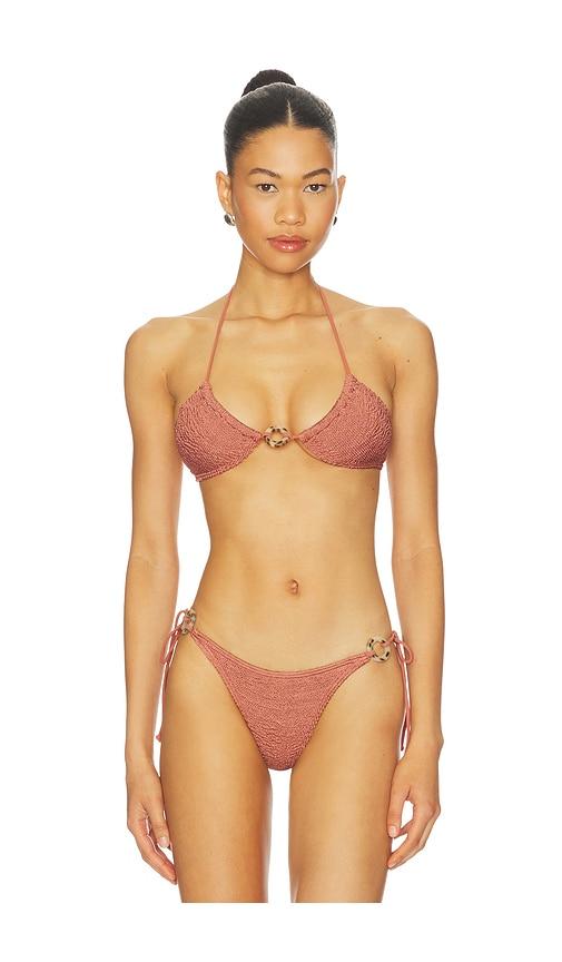 bond eye ring ingrid triangle bra in blush.