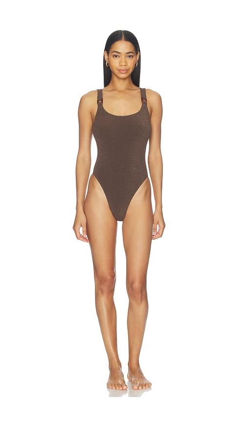 bond eye ring maddox one piece in brown.