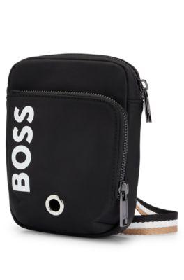 boss crossbody dog-walk bag with contrast logo - unisex dog accessories