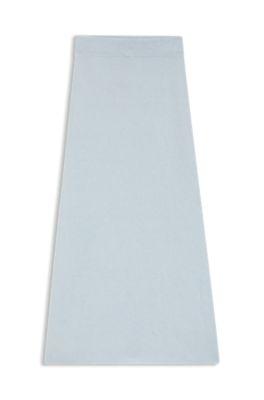 boss knitted skirt with logo charm - light blue women's casual skirts size m