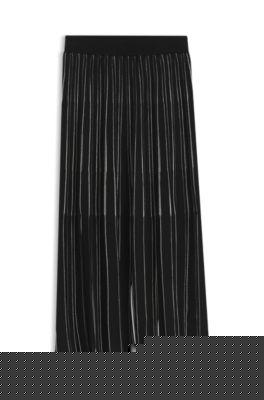boss knitted skirt with two-tone fringes - patterned women's casual skirts size s