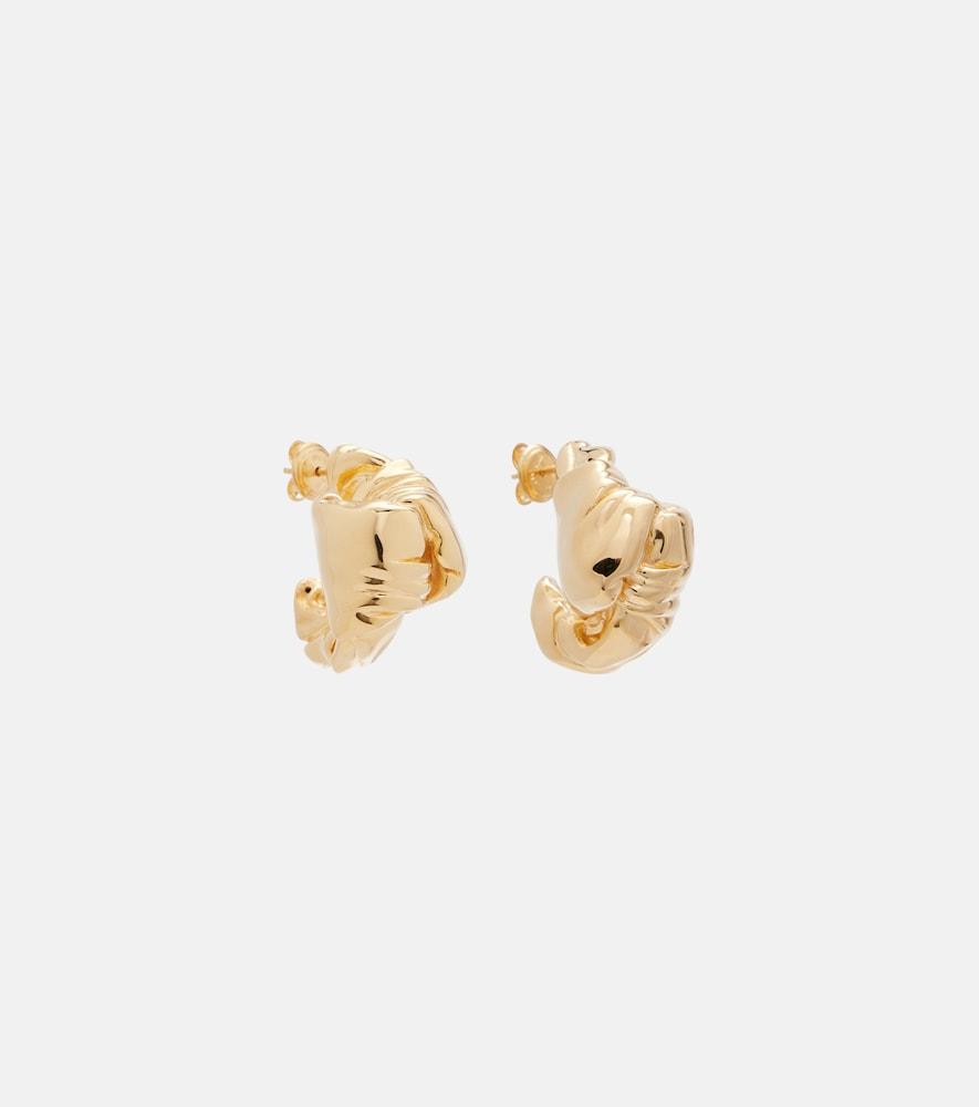 bottega veneta 18kt gold-plated sterling silver earrings