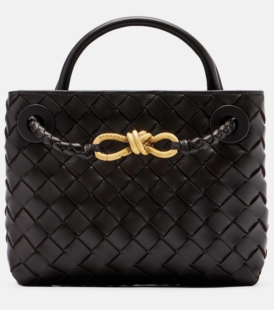 bottega veneta andiamo mini leather top-handle bag
