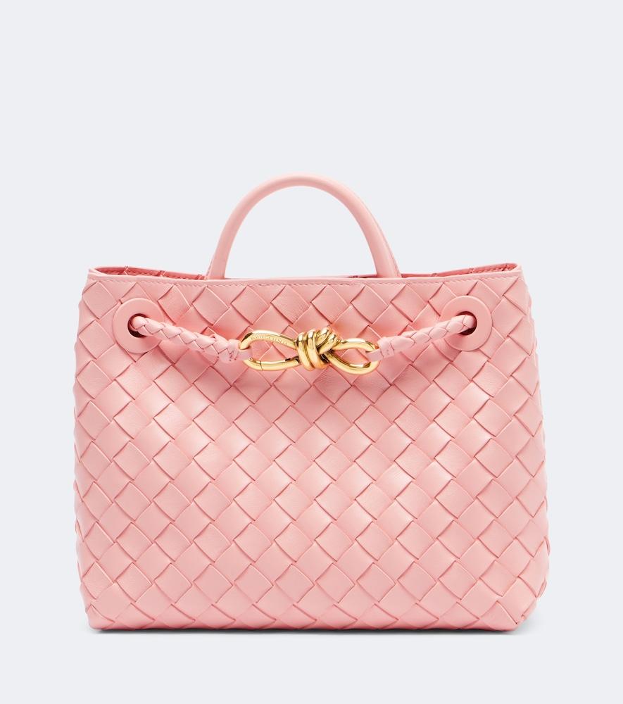 bottega veneta andiamo small leather top-handle bag