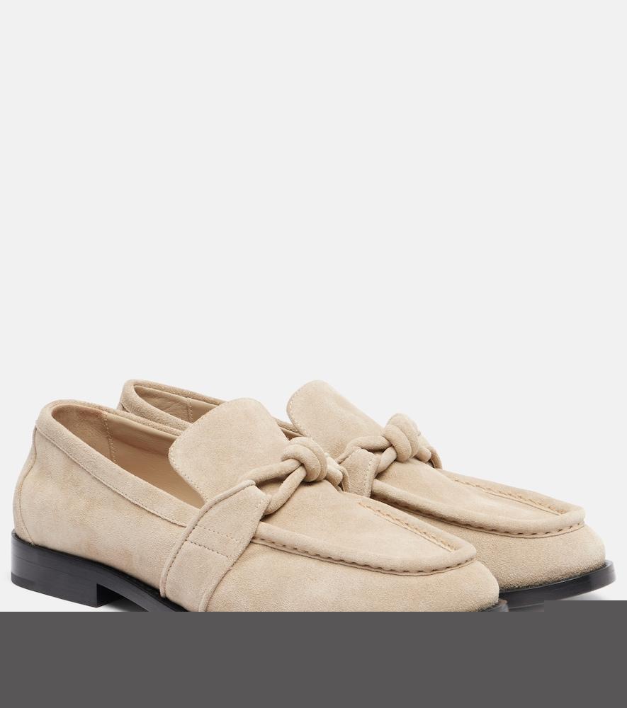 bottega veneta astaire knot suede loafers