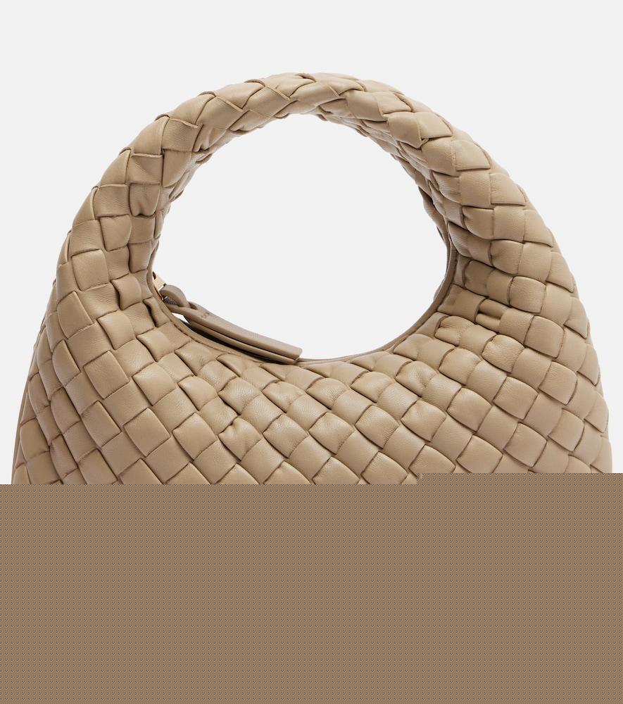 bottega veneta baby veneta intrecciato leather top-handle bag