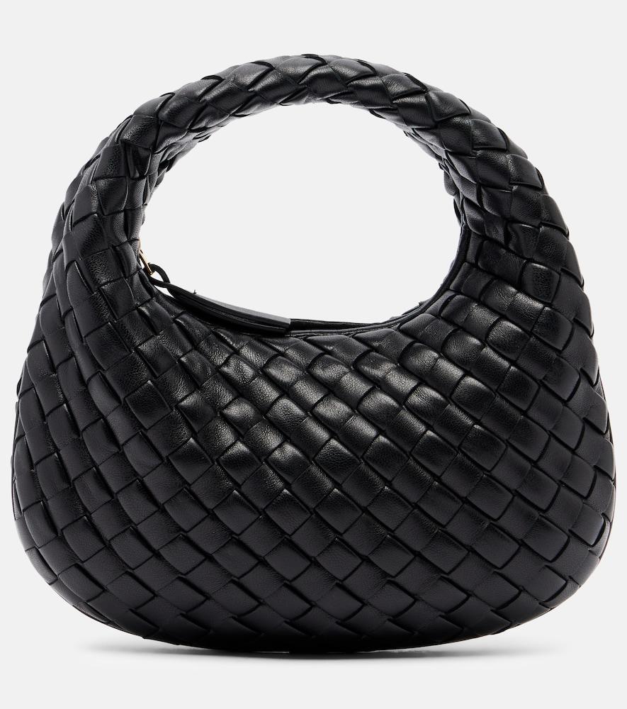 bottega veneta baby veneta leather top-handle bag