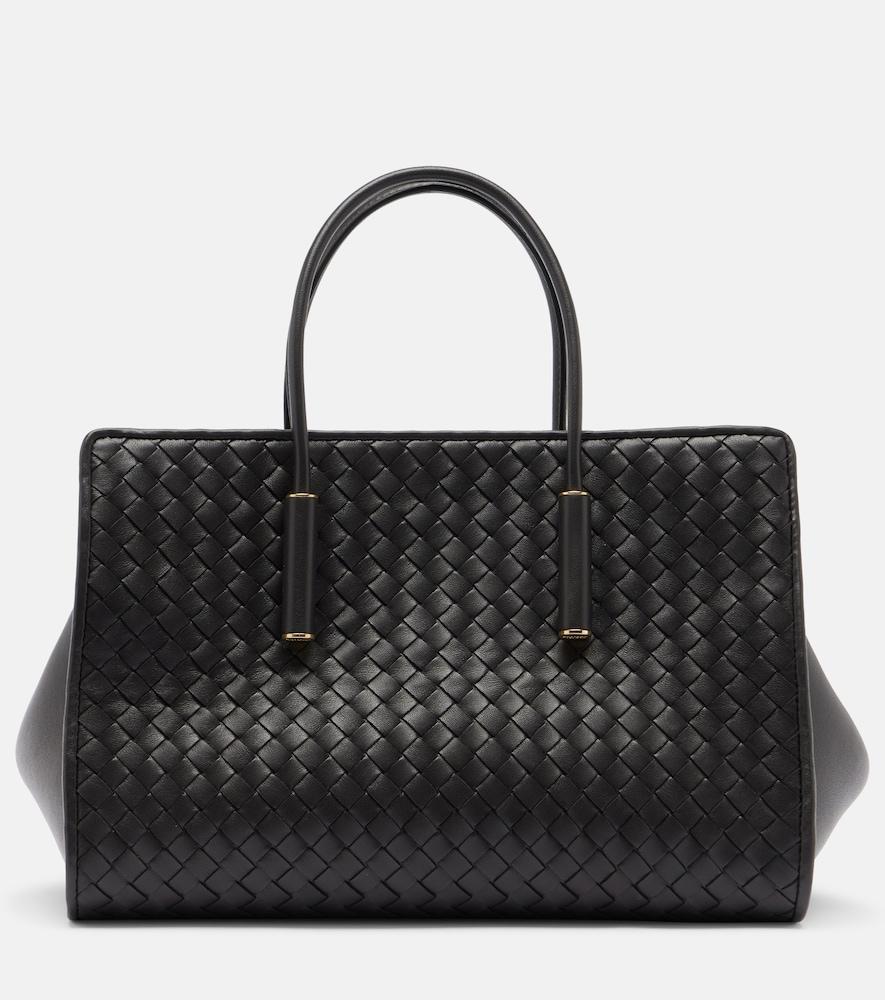 bottega veneta barbara small intrecciato leather tote bag