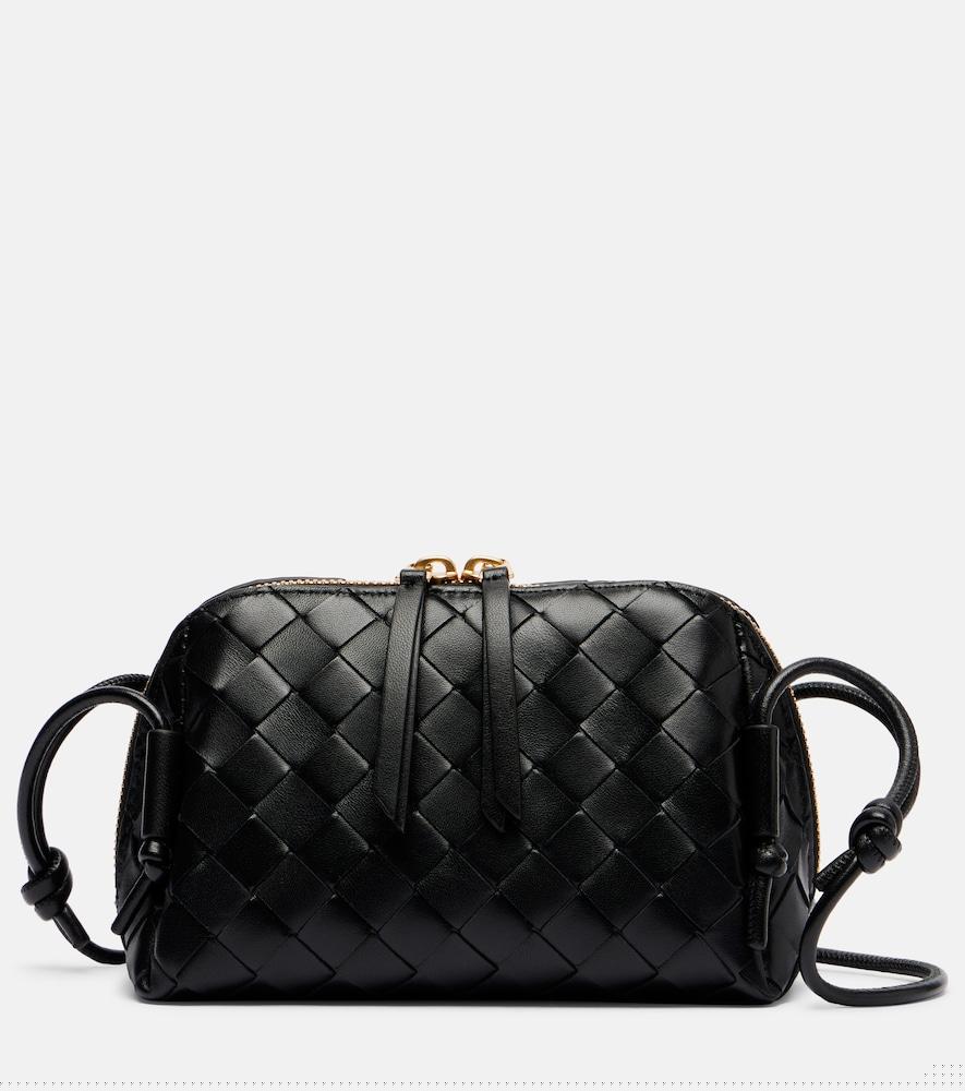 bottega veneta concert mini intrecciato leather pouch