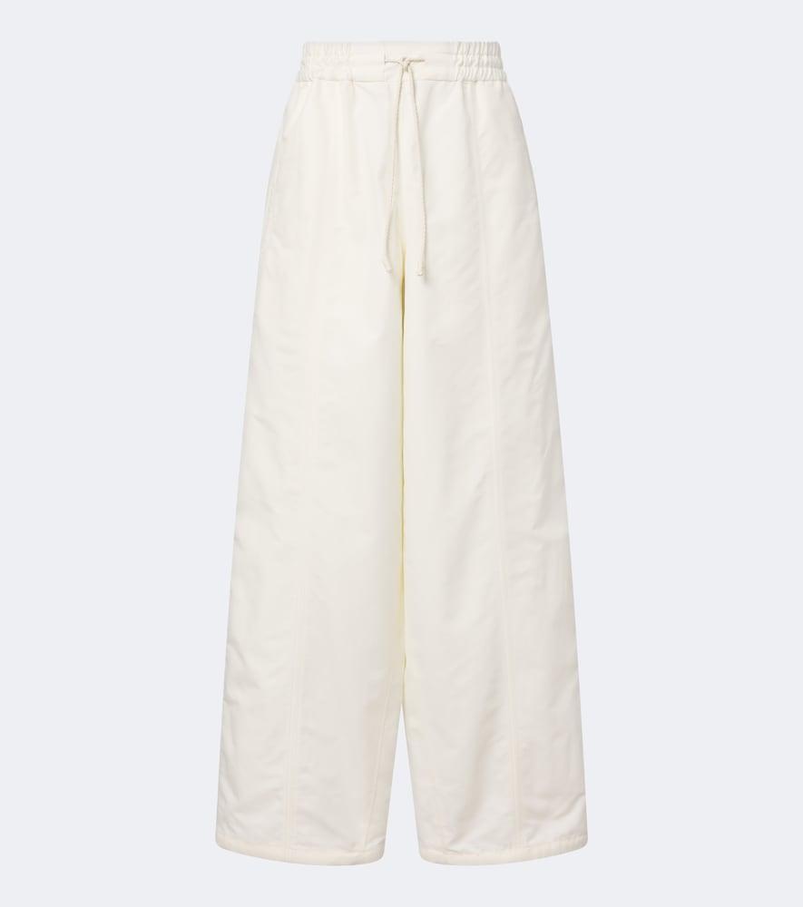 bottega veneta cotton toile wide-leg pants