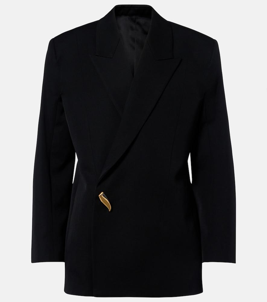 bottega veneta double-breasted wool blazer