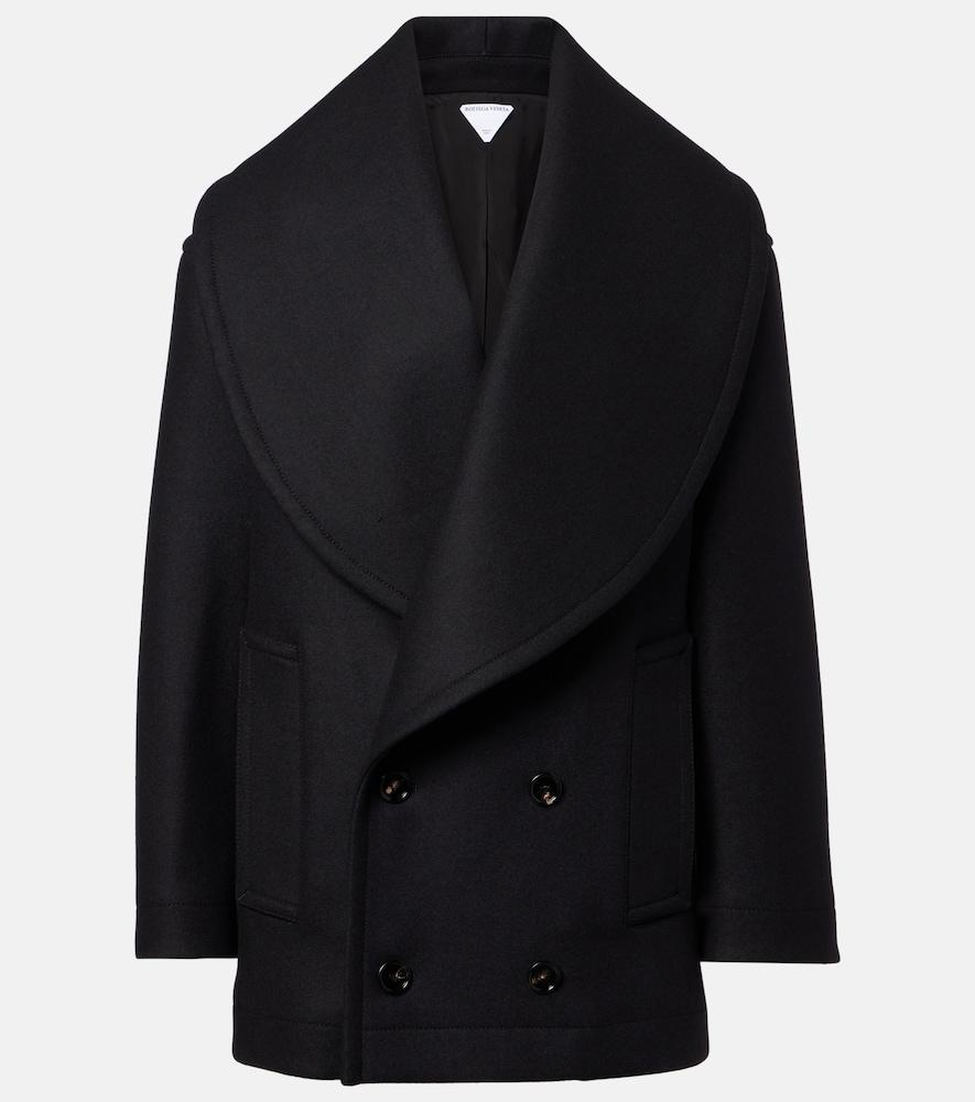 bottega veneta double-breasted wool coat