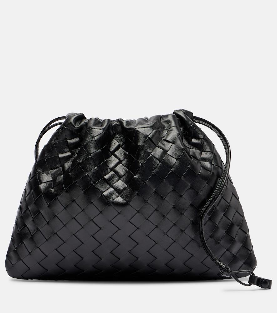 bottega veneta dustbag intrecciato leather clutch