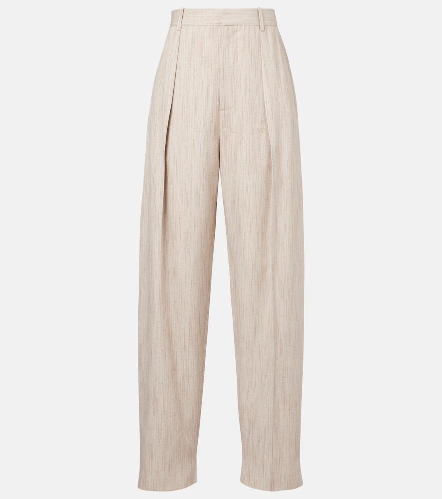 bottega veneta high-rise tapered pants
