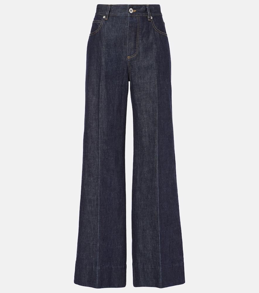 bottega veneta high-rise wide-leg jeans