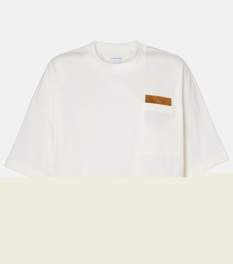 bottega veneta intrecciato cotton jersey t-shirt