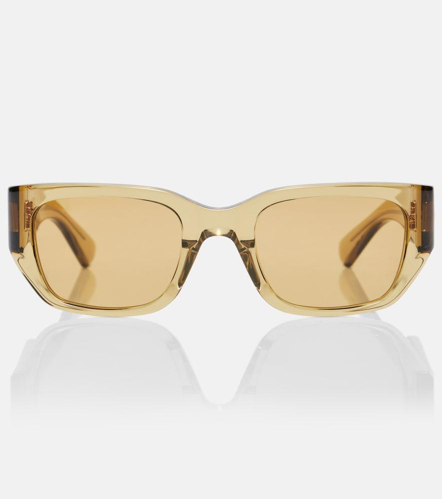 bottega veneta intrecciato rectangular sunglasses