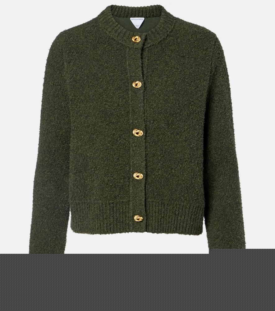 bottega veneta knot cotton and wool-blend cardigan