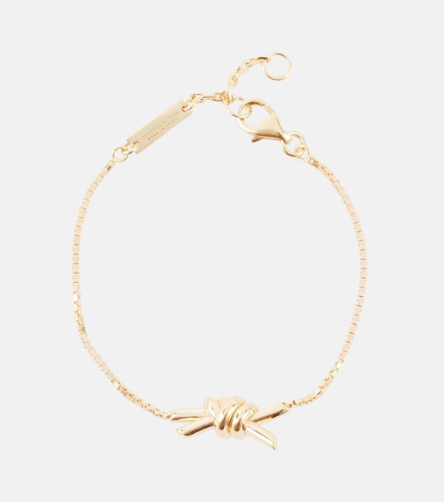bottega veneta knot gold-plated sterling silver bracelet