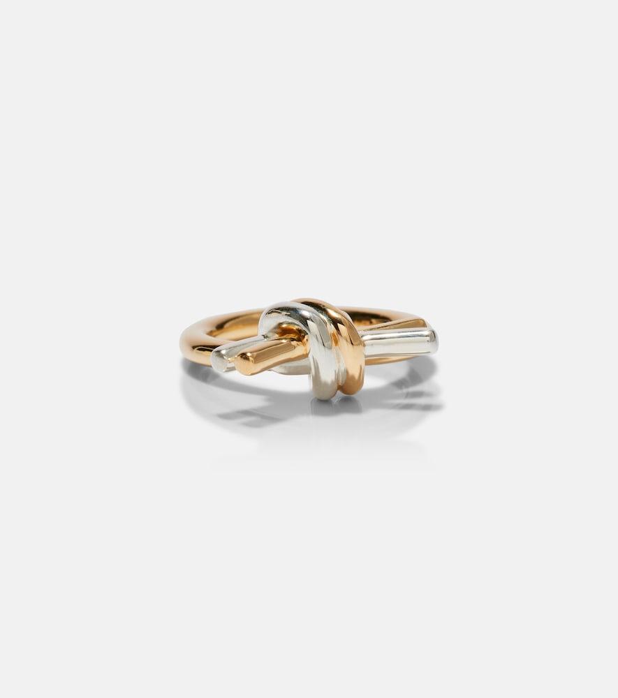 bottega veneta knot gold-plated sterling silver ring