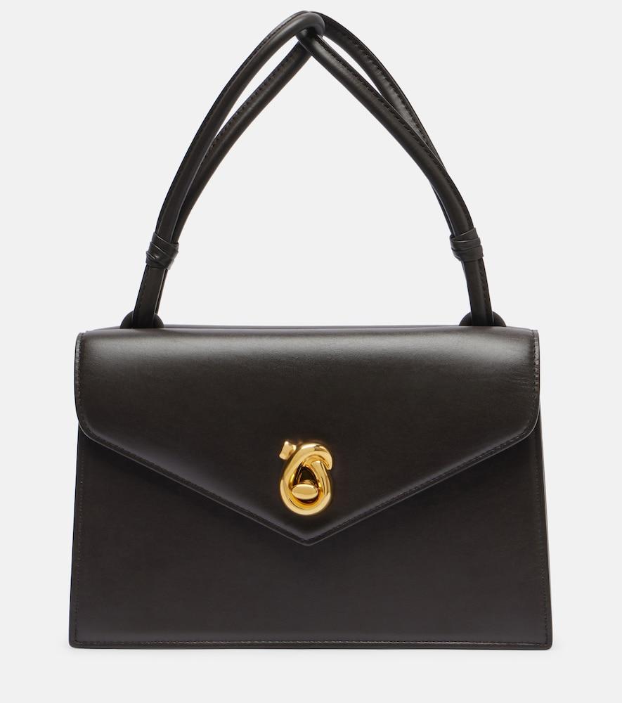 bottega veneta knot lock small leather crossbody bag