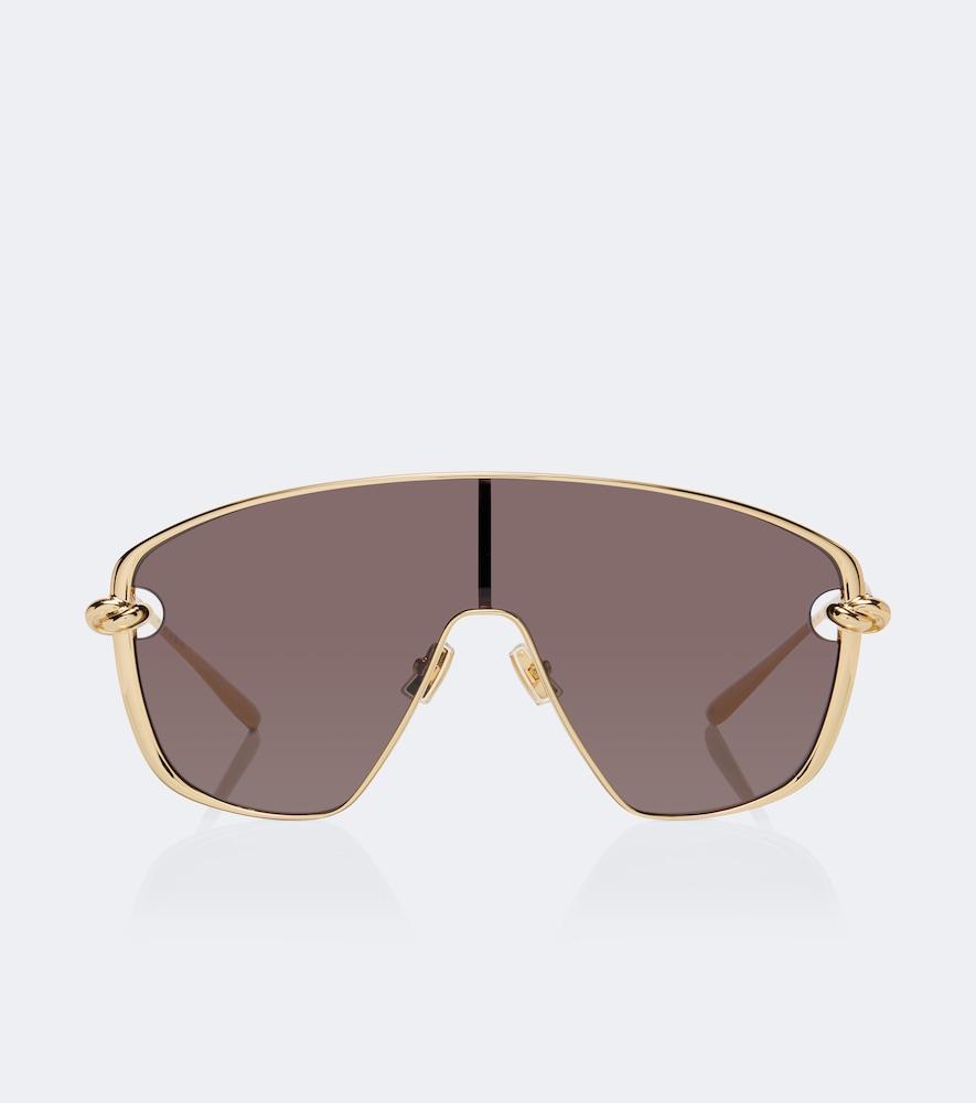 bottega veneta knot shield sunglasses