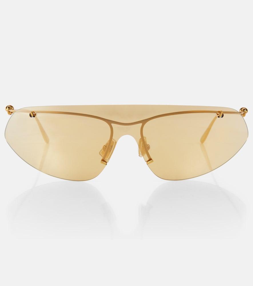 bottega veneta knot shield sunglasses