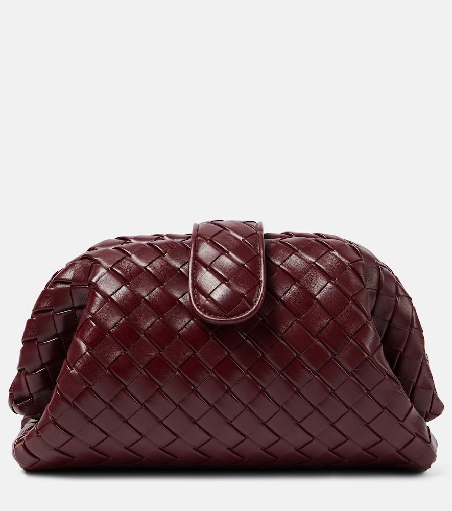 bottega veneta lauren 1980 intrecciato leather clutch