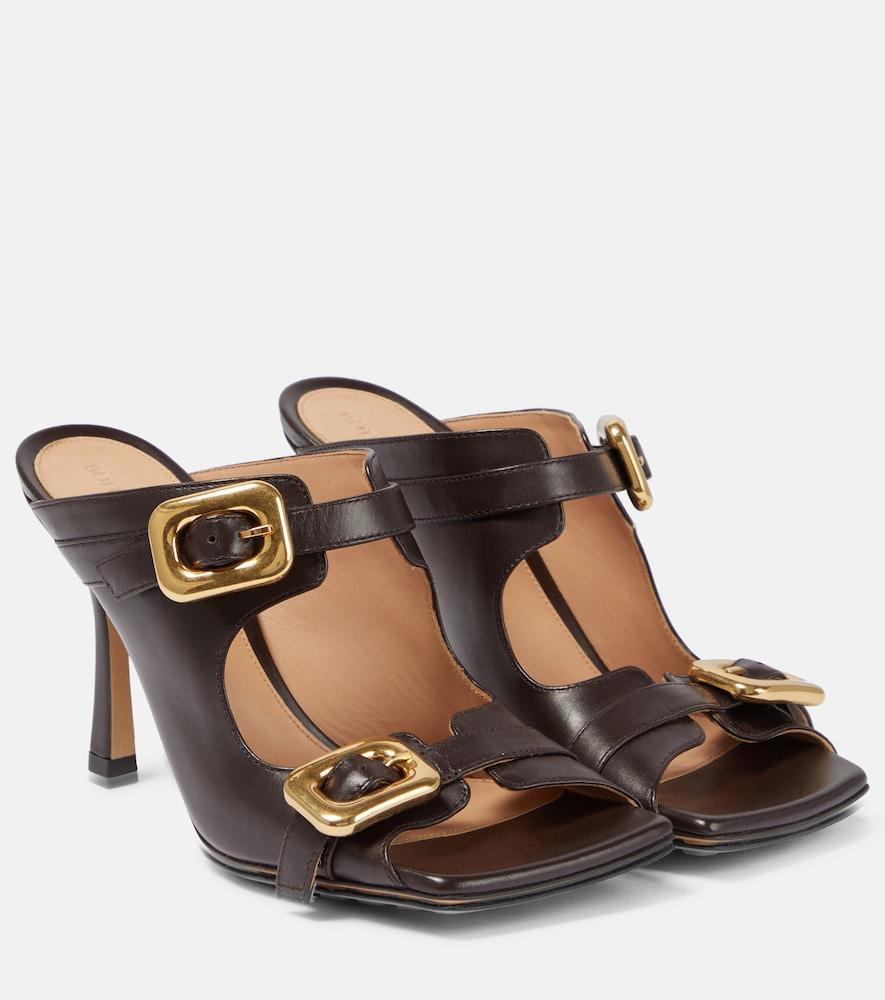 bottega veneta leather mules