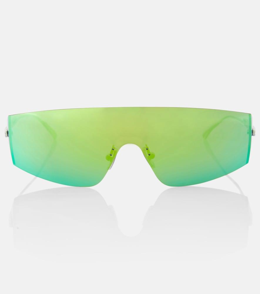 bottega veneta light ribbon shield sunglasses