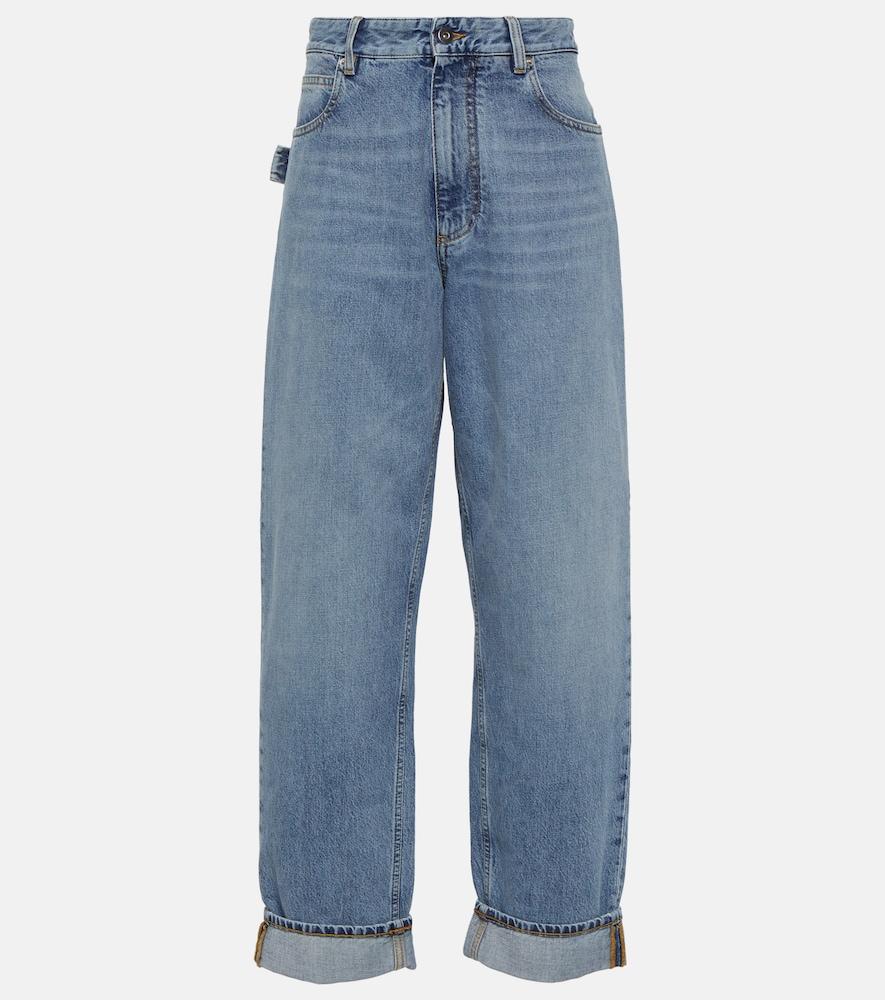 bottega veneta mid-rise straight jeans