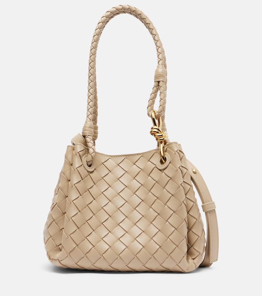 bottega veneta parachute small intrecciato leather tote bag