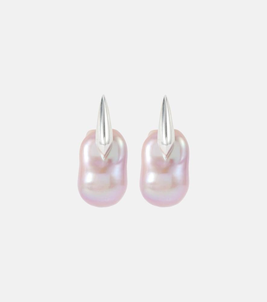 bottega veneta pearl earrings