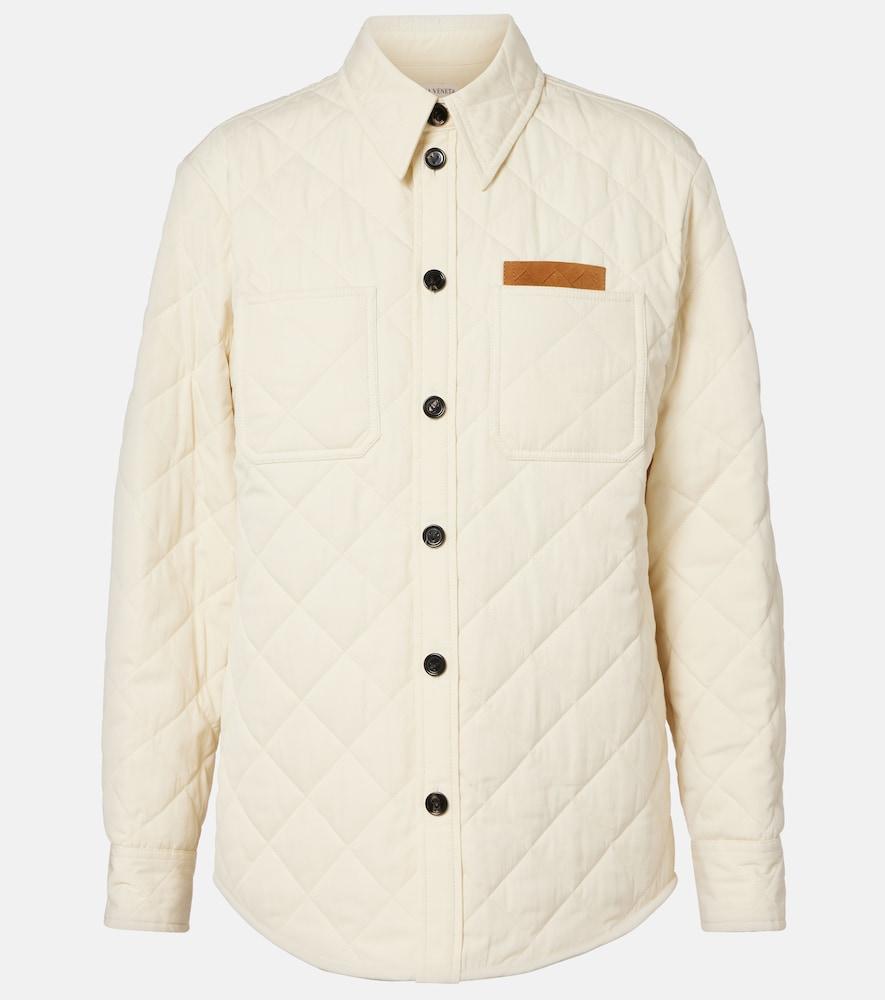 bottega veneta quilted cotton-blend overshirt